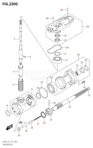 05003F-510001 (2005) 50hp E01-Gen. Export 1 (DF50A  DF50ATH) DF50A drawing TRANSMISSION (DF60A:E01)