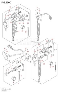 DF175ZG From 17502Z-510001 (E03)  2015 drawing OPT:SWITCH (DF150Z:E03)