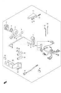 DF 9.9A drawing Remote Control Parts