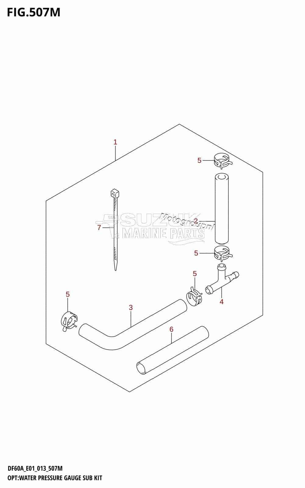 OPT:WATER PRESSURE GAUGE SUB KIT (DF60ATH:E01)