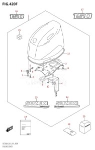 DF150AZ From 15003Z-910001 (E01 E40)  2019 drawing ENGINE COVER (DF150AT:E40,DF150AZ:E40)