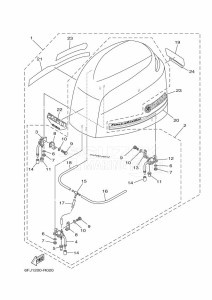 FL250HETX drawing FAIRING-UPPER