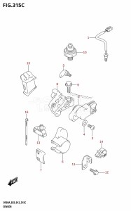 DF60A From 06002F-210001 (E03)  2012 drawing SENSOR (DF60A:E03)