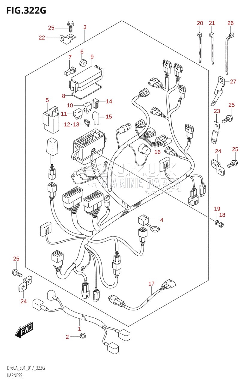 HARNESS (DF60A:E01)