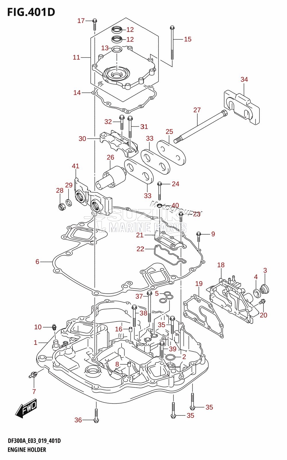 ENGINE HOLDER (DF250A)