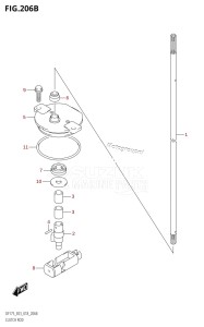 DF150Z From 15002Z-810001 (E03)  2018 drawing CLUTCH ROD (DF150Z,DF175Z)