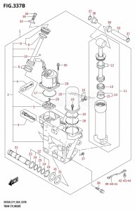 DF225T From 22503F-440001 (E11 - E40)  2024 drawing TRIM CYLINDER (X-TRANSOM,XX-TRANSOM)