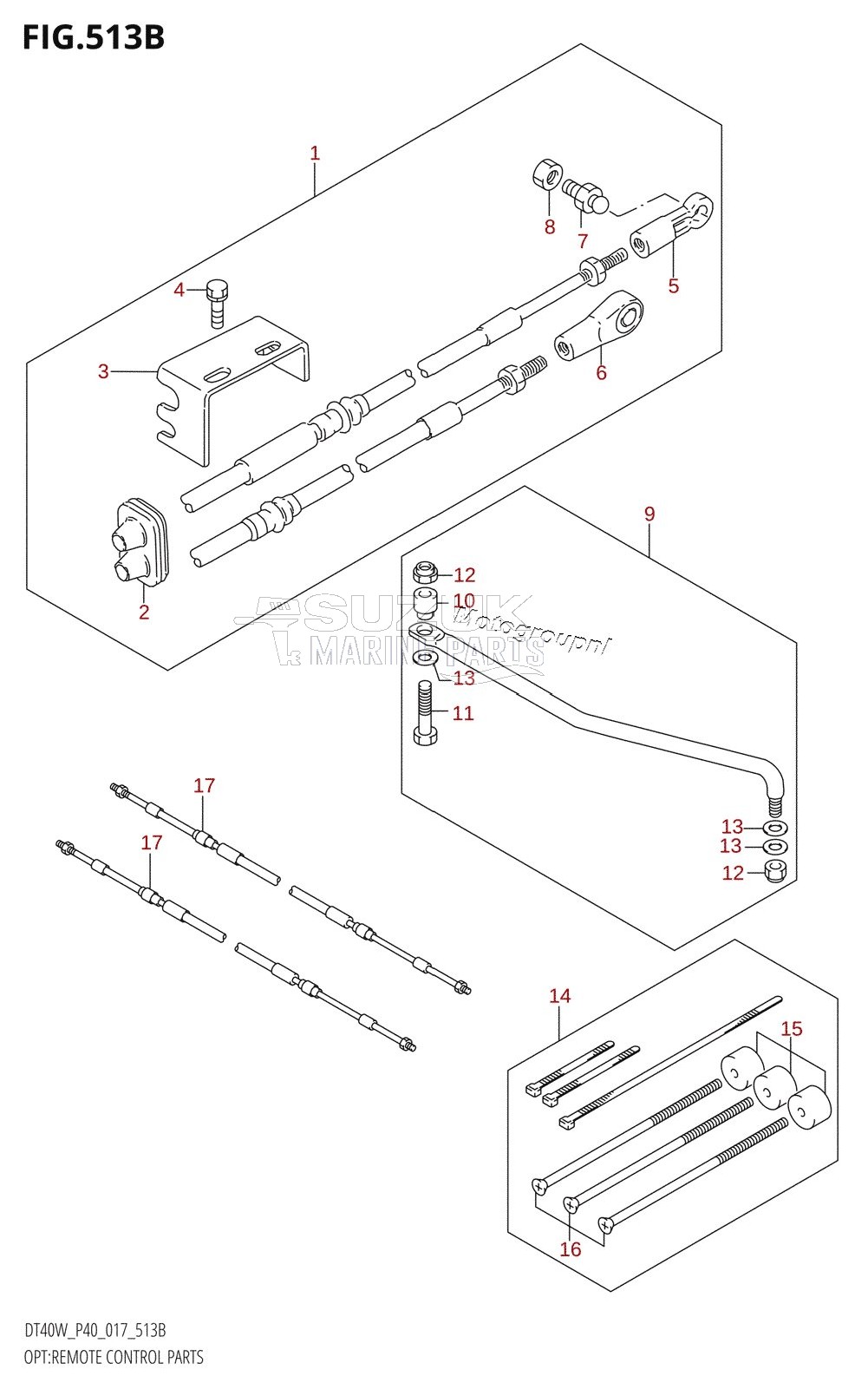 OPT:REMOTE CONTROL PARTS (DT40W:P90)