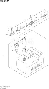 00502F-310001 (2013) 5hp P01-Gen. Export 1 (DF5) DF5 drawing OPT:FUEL TANK (DF4:P01)