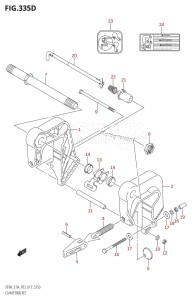 DF8A From 00801F-310001 (P03)  2013 drawing CLAMP BRACKET (DF9.9AR:P03)