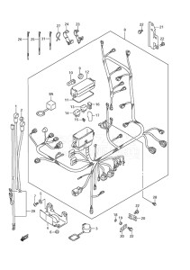 Outboard DF 175 drawing Harness