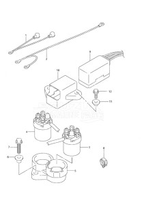 DF 30 drawing PTT Relay Remote Control w/Power Tilt