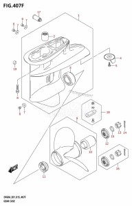 DF40A From 04003F-510001 (E01 E13)  2015 drawing GEAR CASE (DF50ATH:E01)