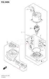 DF200AZ From 20003Z-910001 (E01 E40)  2019 drawing PTT MOTOR