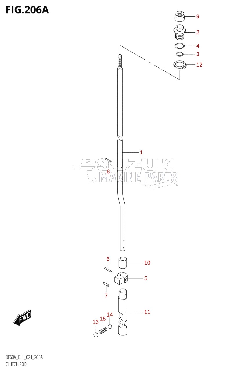 CLUTCH ROD (SEE NOTE)