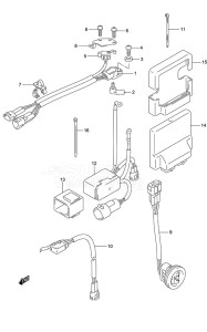 DF 150 drawing PTT Switch/Engine Control Unit