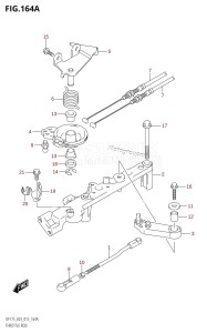 DF150 From 15002F-510001 (E03)  2015 drawing THROTTLE ROD (DF150T:E03)