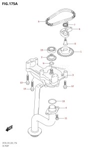 DF250Z From 25003Z-040001 (E03)  2020 drawing OIL PUMP