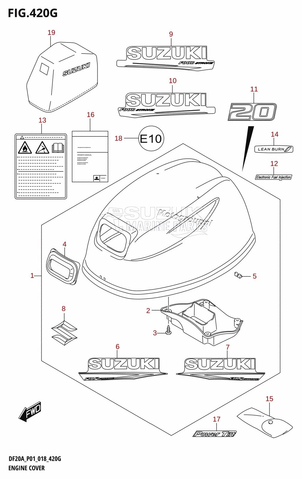 ENGINE COVER (DF20AT,DF20ATH)