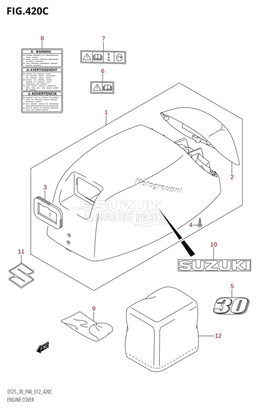 ENGINE COVER (DT30R:P40)