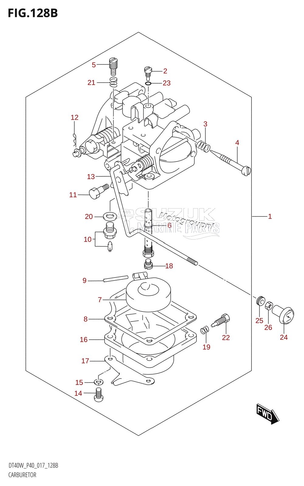 CARBURETOR (DT40W:P40:L2-TRANSOM)