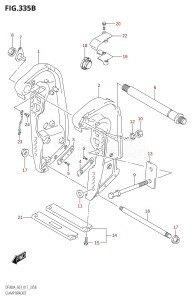 DF300A From 30002P-710001 (E03)  2017 drawing CLAMP BRACKET (DF250A:E03:(X-TRANSOM,XX-TRANSOM))