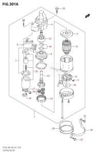 DF80A From 08002F-110001 (E01 E40)  2011 drawing STARTING MOTOR