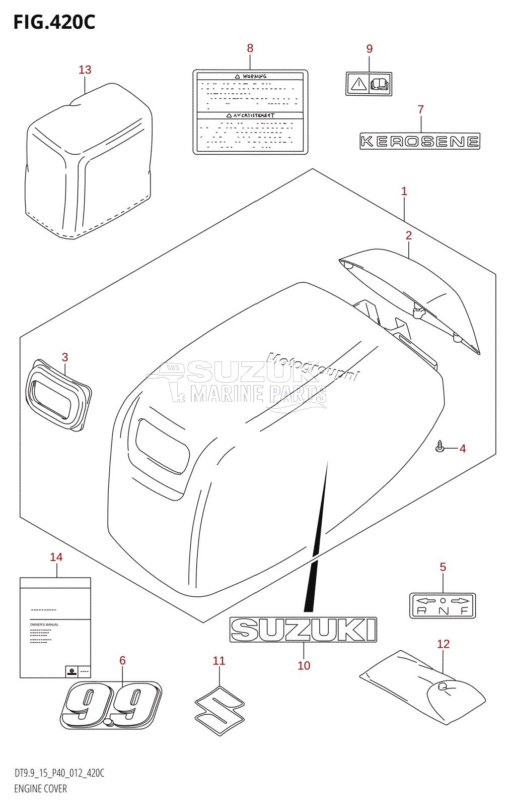 ENGINE COVER (DT9.9K:P36)