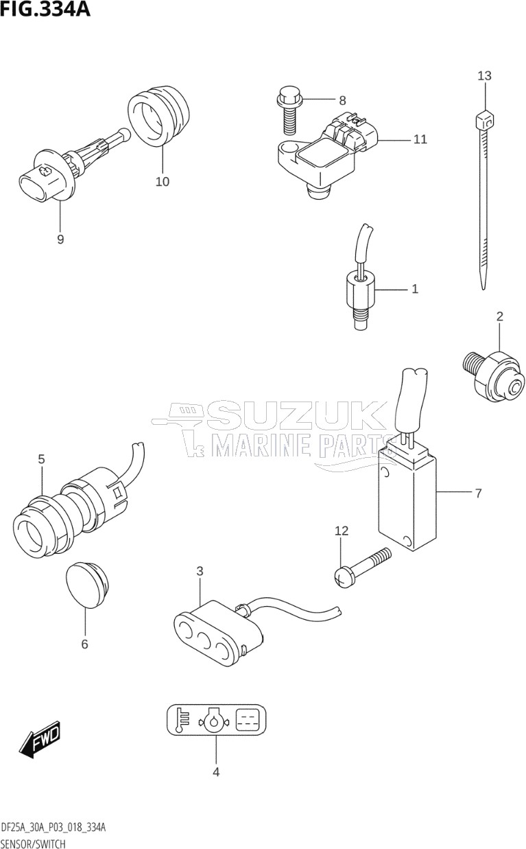 SENSOR / SWITCH (DF25A,DF25AQ)