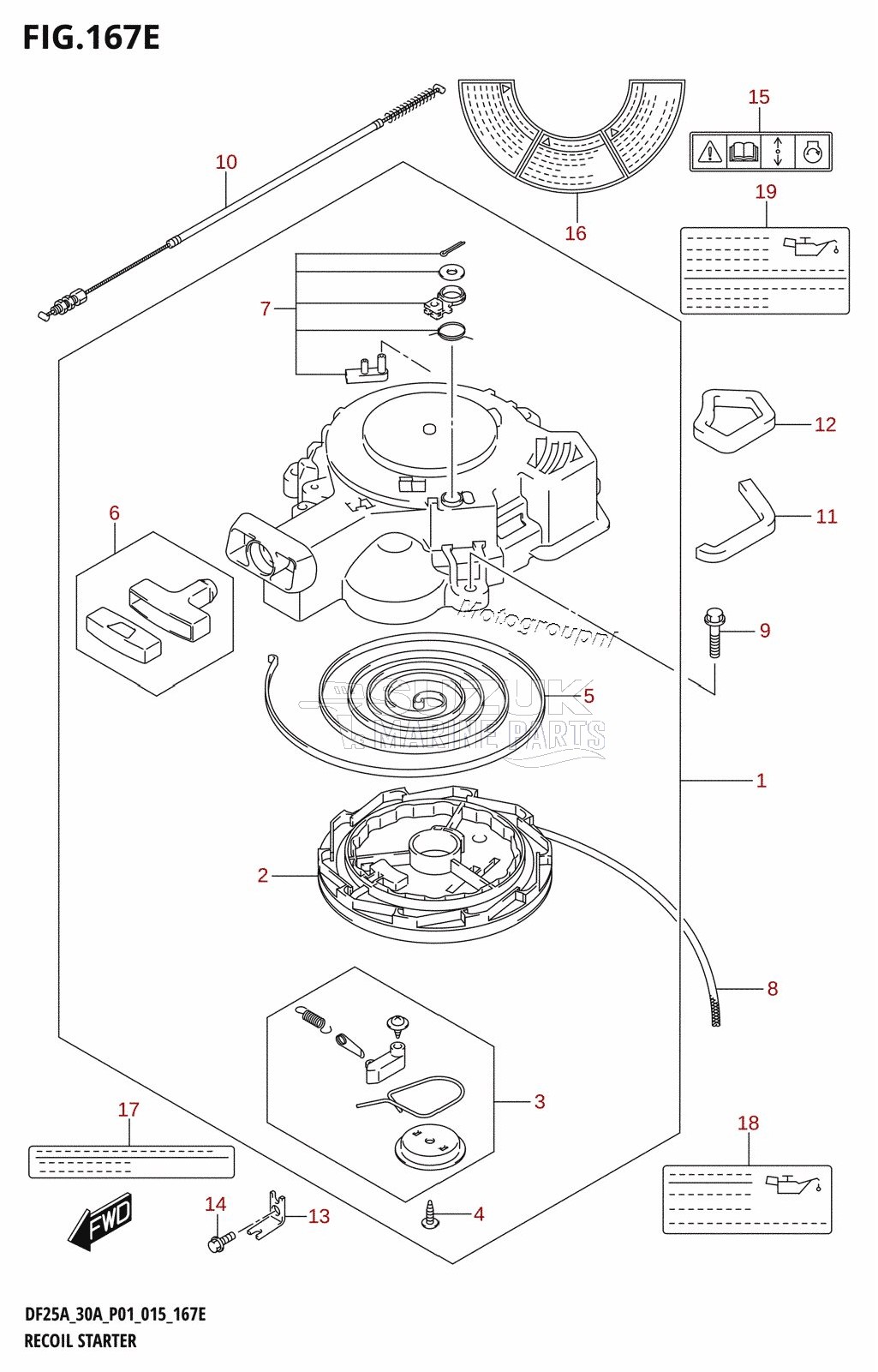 RECOIL STARTER (DF30A:P40)