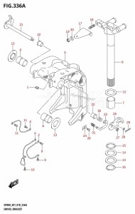 DF80A From 08002F-810001 (E01 E40)  2018 drawing SWIVEL BRACKET (DF70A,DF90A,DF100B)