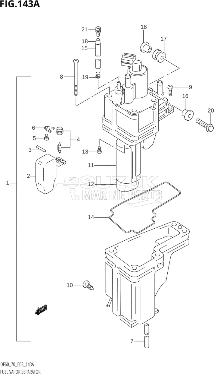 FUEL VAPOR SEPARATOR (W,X)