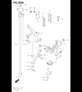 07501F-340001 (2023) 75hp E03-USA (DF75AT) DF75A drawing CLUTCH SHAFT