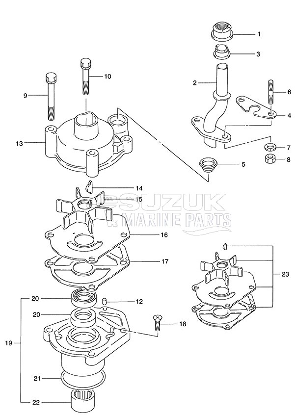 Water Pump (1986 to 1996)