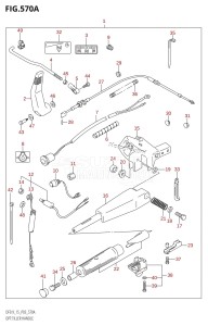 DF9.9 From 00993F-110001 (P03)  2011 drawing OPT:TILLER HANDLE (DF9.9R:K4)