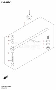 DF40A From 04003F-610001 (E01 E34)  2016 drawing DRAG LINK (DF50A:E01)