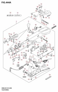 DF40A From 04003F-310001 (E01)  2013 drawing TILLER HANDLE (DF40AQH:E01)