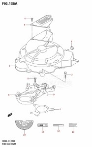 DF60A From 06002F-110001 (E01 E40)  2011 drawing RING GEAR COVER