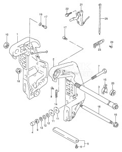 DT140 From 14001-101001 ()  1981 drawing CLAMP BRACKET (MODEL:96~00)