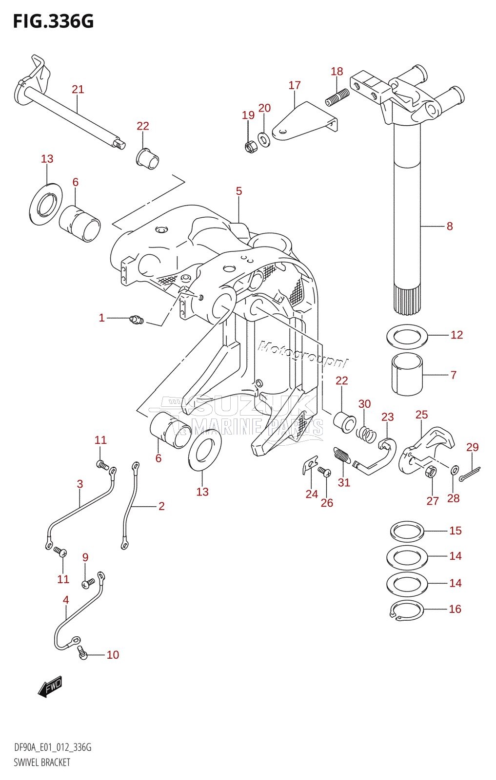 SWIVEL BRACKET (DF90A:E01)