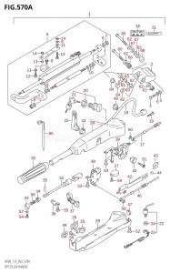 DF115T From 11502F-010001 (E03)  2010 drawing OPT:TILLER HANDLE (K1,K2,K3)