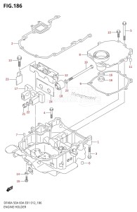 DF40A From 04004F-210001 (E34-Italy)  2012 drawing ENGINE HOLDER (DF40A E01)