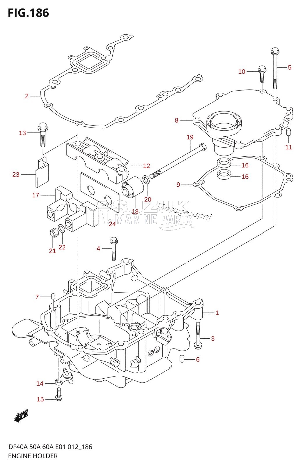 ENGINE HOLDER (DF40A E01)