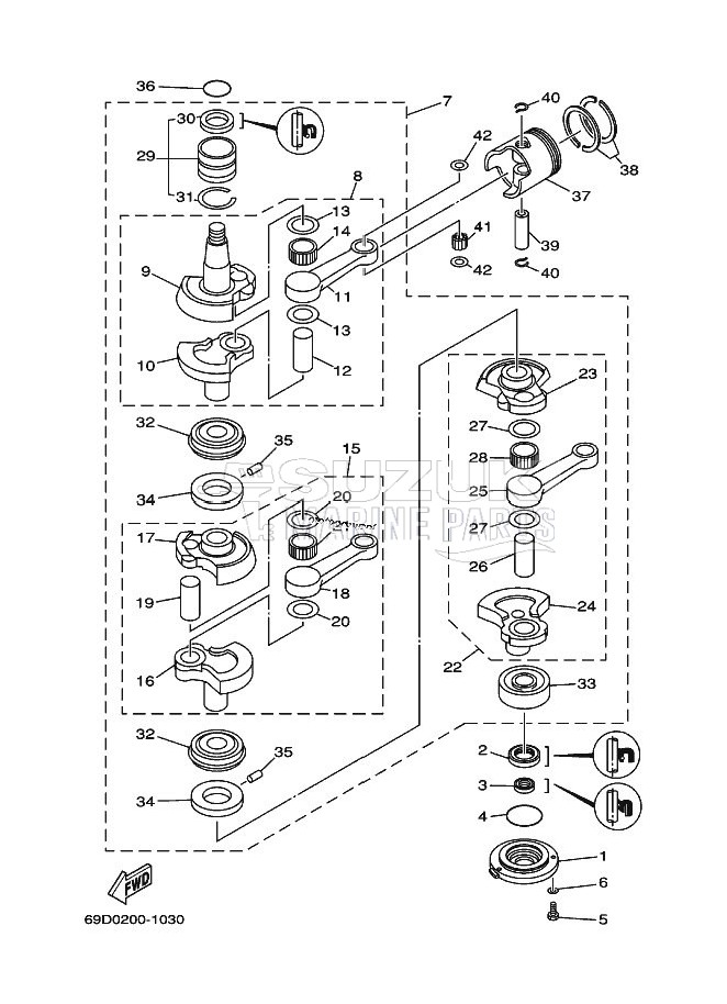 CRANKSHAFT--PISTON