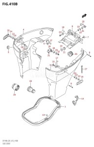 DF140A From 14003F-310001 (E01 E40)  2013 drawing SIDE COVER (DF140AT:E40)