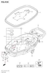 DF6 From 00602F-310001 (P01)  2013 drawing LOWER COVER (DF6:P01)