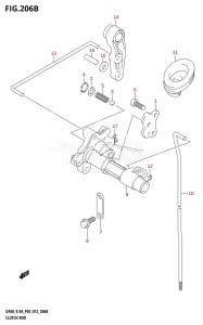 DF8A From 00801F-610001 (P01)  2016 drawing CLUTCH ROD (DF8AR:P03)