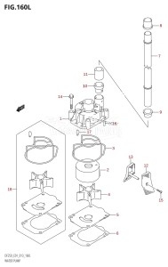 DF200 From 20002F-310001 (E01 E40)  2013 drawing WATER PUMP (DF250Z:E01)