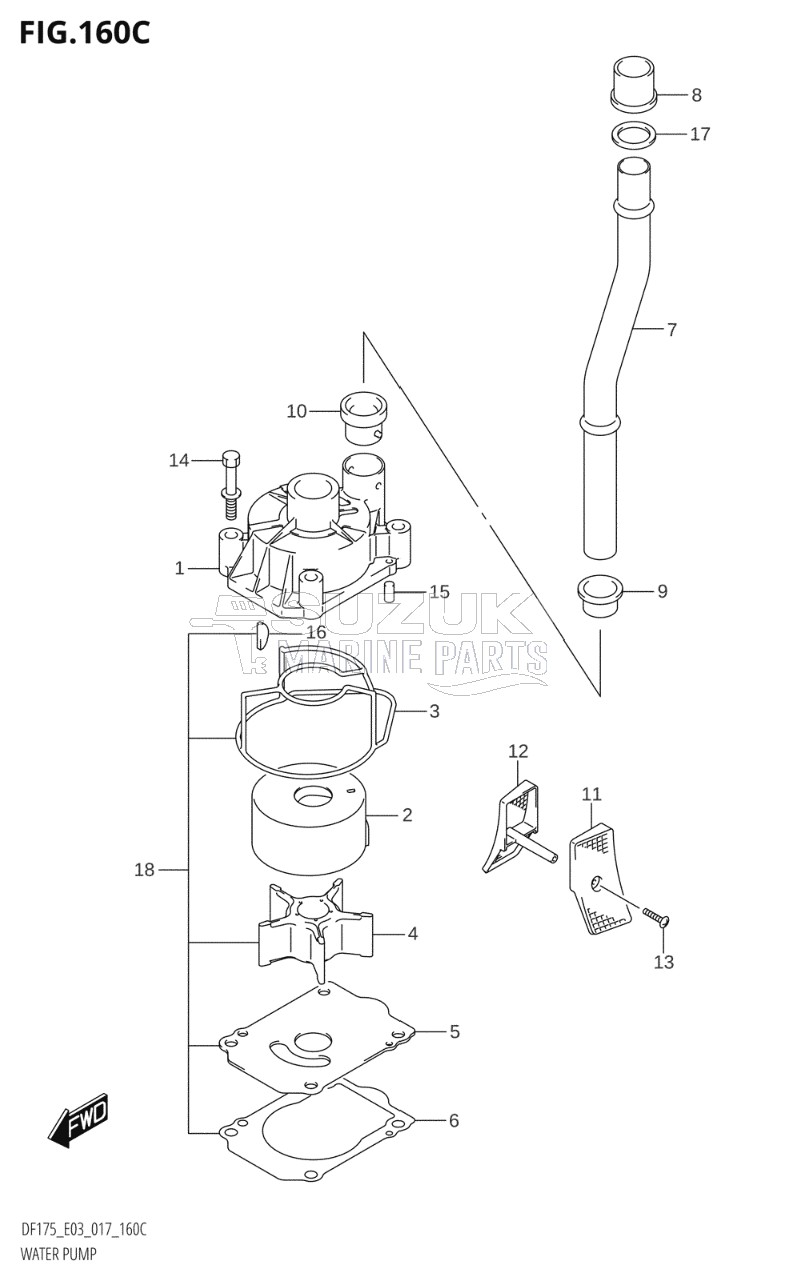 WATER PUMP (DF175T:E03)