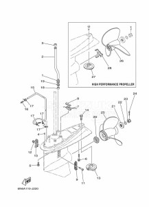 115CETOL drawing PROPELLER-HOUSING-AND-TRANSMISSION-2